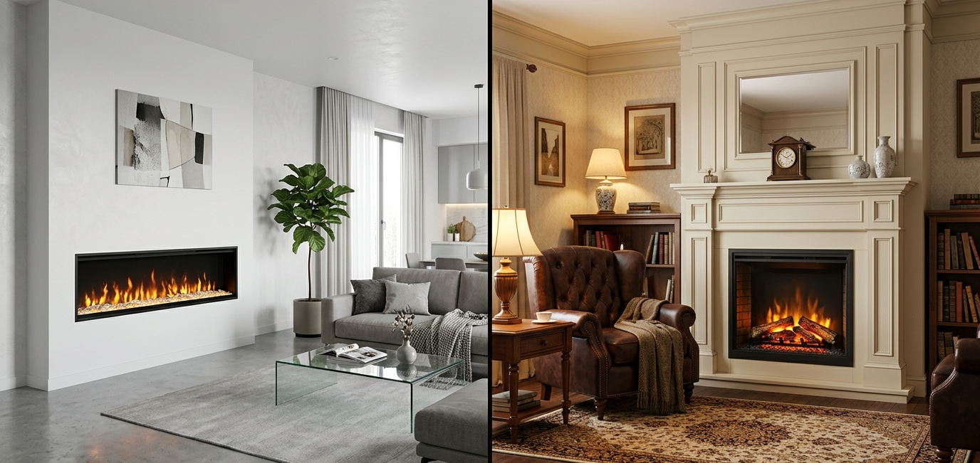 Linear vs Traditional Electric Fireplace: Which Style Fits Your Room