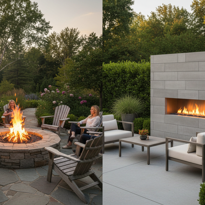 Outdoor Fireplace vs. Fire Pit: 4 Differences That Actually Change Which One You Should Buy