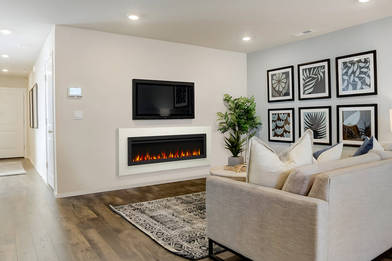Simplifire Crestline Wall Mount Mantel Kit for Allusion Slim Fireplace (WMK-WH-ALLS50/60)