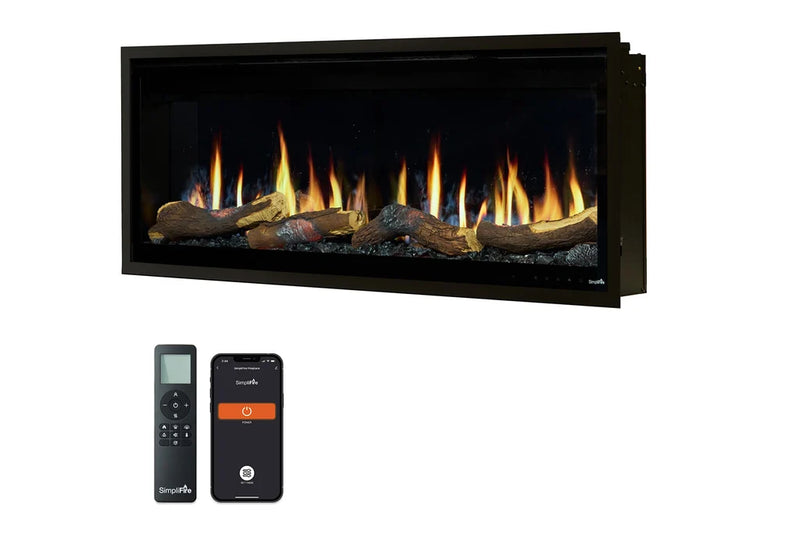 Simplifire Allusion Edge Built-in Linear Electric Fireplace
