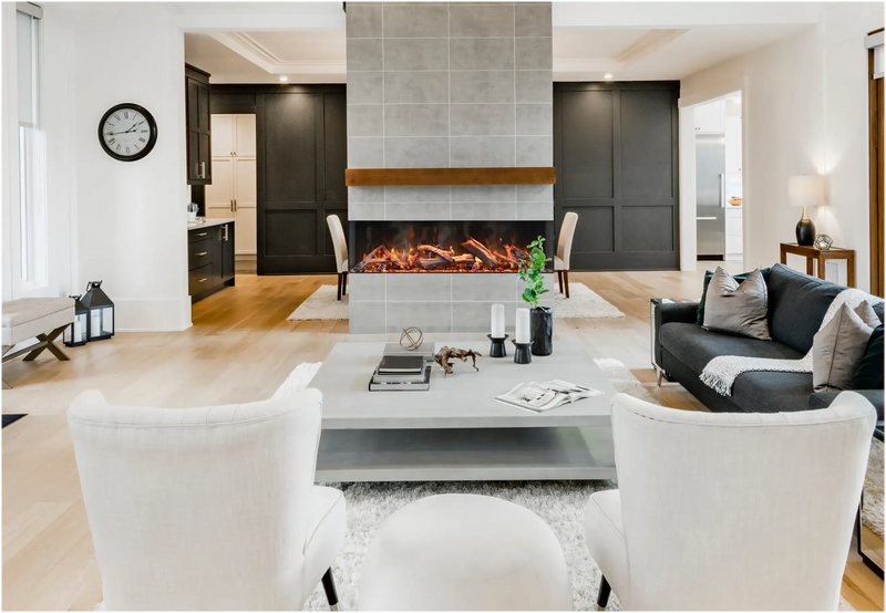 Amantii TRUVIEW Signature 55"/75" Hybrid Electric-Vapor Fireplace Featuring Optimyst Technology by Dimplex