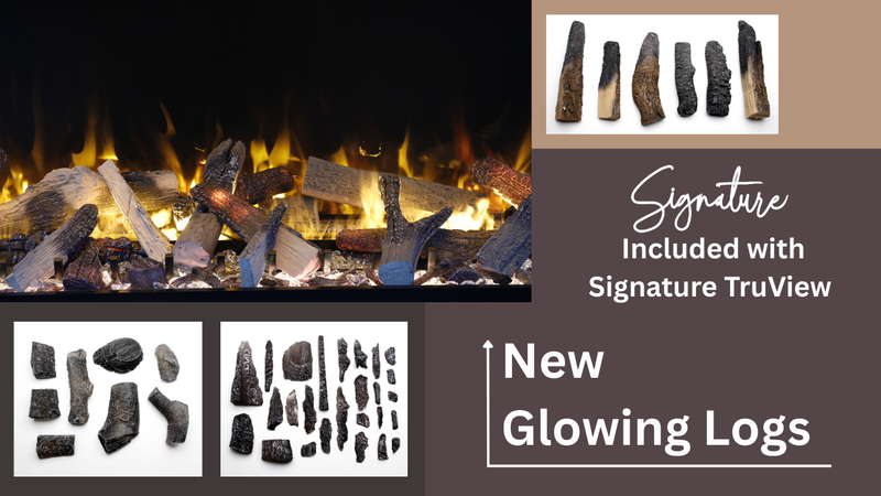 Amantii TRUVIEW Signature 55"/75" Hybrid Electric-Vapor Fireplace Featuring Optimyst Technology by Dimplex