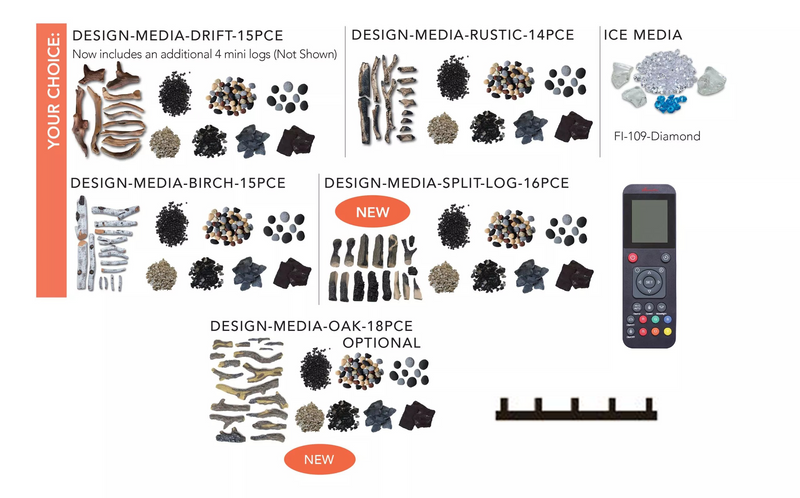Amantii TRUVIEW Signature 55"/75" Hybrid Electric-Vapor Fireplace Featuring Optimyst Technology by Dimplex