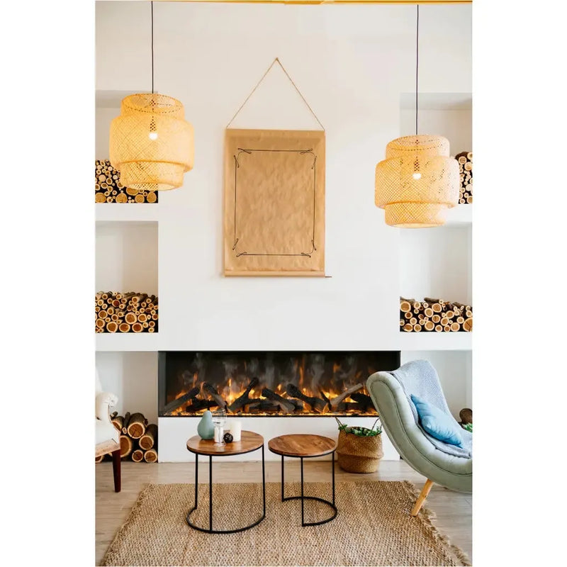 Amantii TRUVIEW Signature 55"/75" Hybrid Electric-Vapor Fireplace Featuring Optimyst Technology by Dimplex