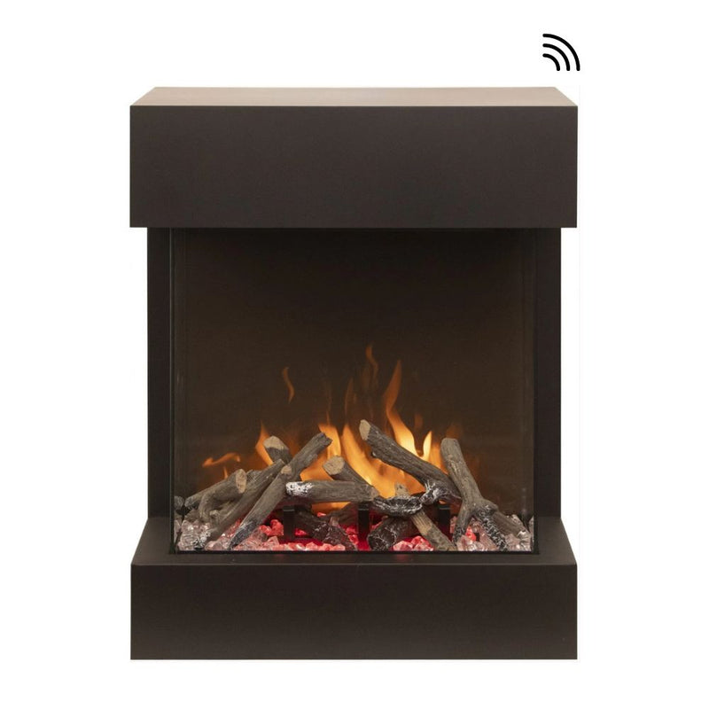 Amantii TRU-VIEW Cube LUMINA 20-Inch 3-Sided Smart Electric Fireplace