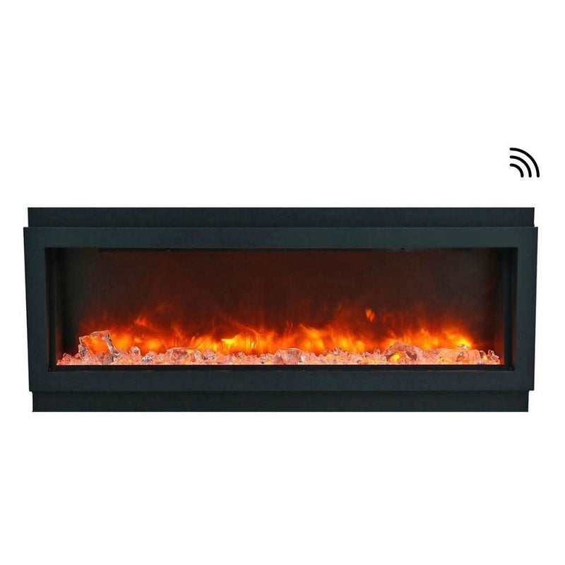 Amantii Panorama DEEP 72-Inch Built-in Indoor/Outdoor Smart Electric Fireplace (BI-72-DEEP)