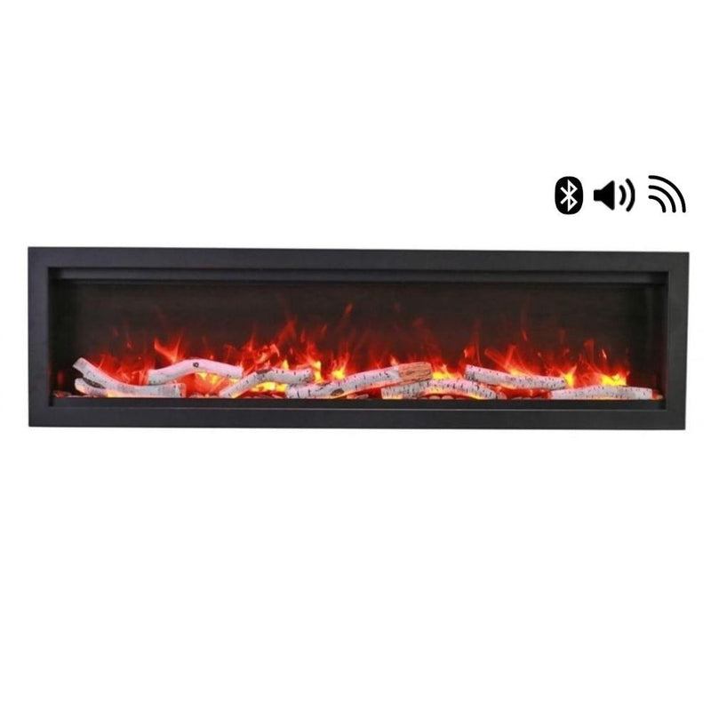 Amantii Symmetry Bespoke 34" - 100" Indoor/Outsdoor Built-In Smart Electric Fireplace