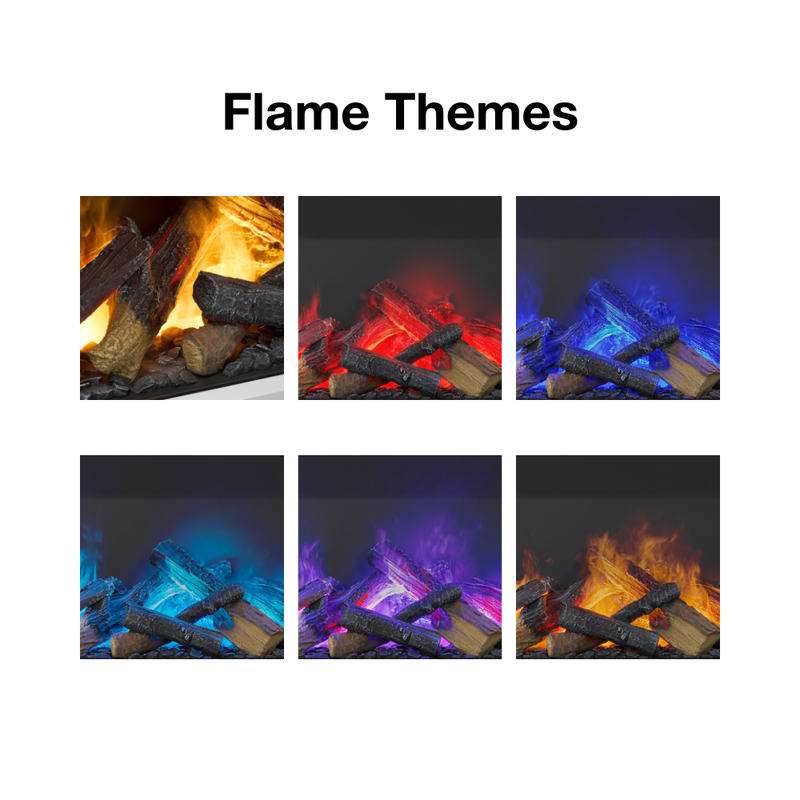 Dimplex Opti-Myst Aura 30" 3-Sided Water Vapor Fireplace - 3STEP-RGB-AM)