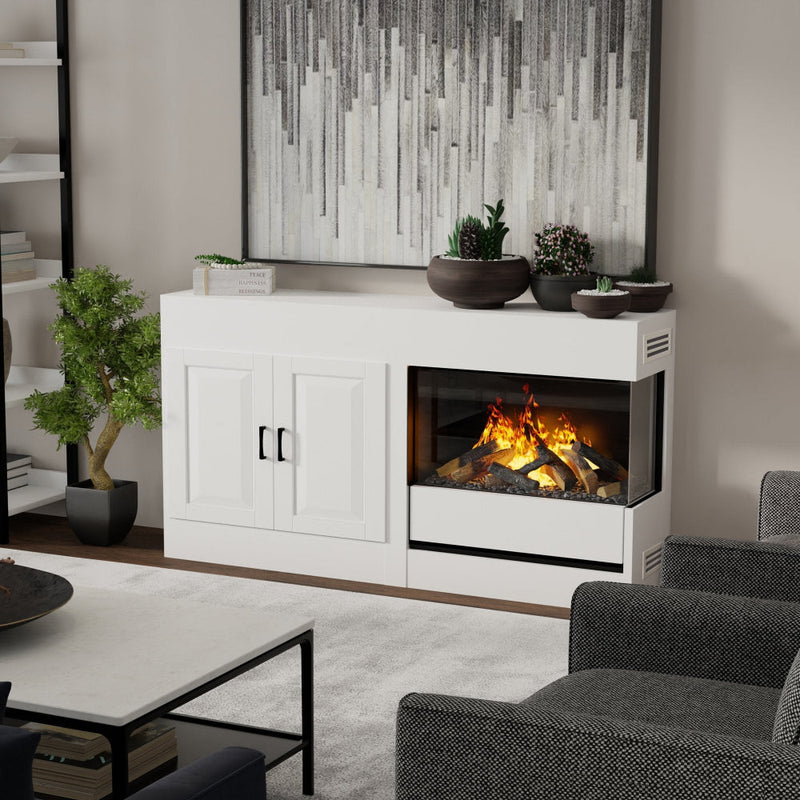 Dimplex Opti-Myst Aura 30" 3-Sided Water Vapor Fireplace - 3STEP-RGB-AM)