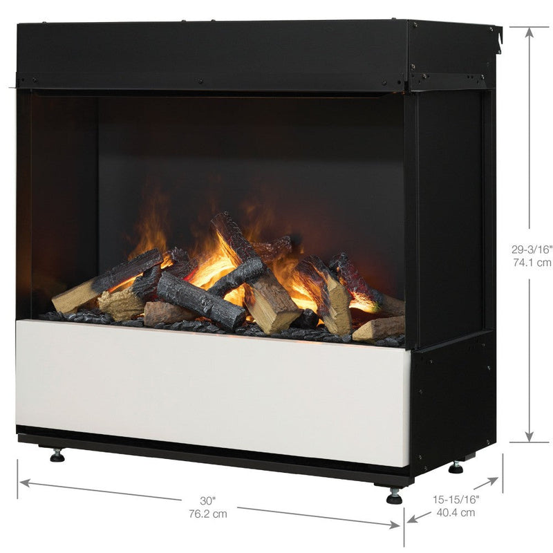 Dimplex Opti-Myst Aura 30" 3-Sided Water Vapor Fireplace - 3STEP-RGB-AM)