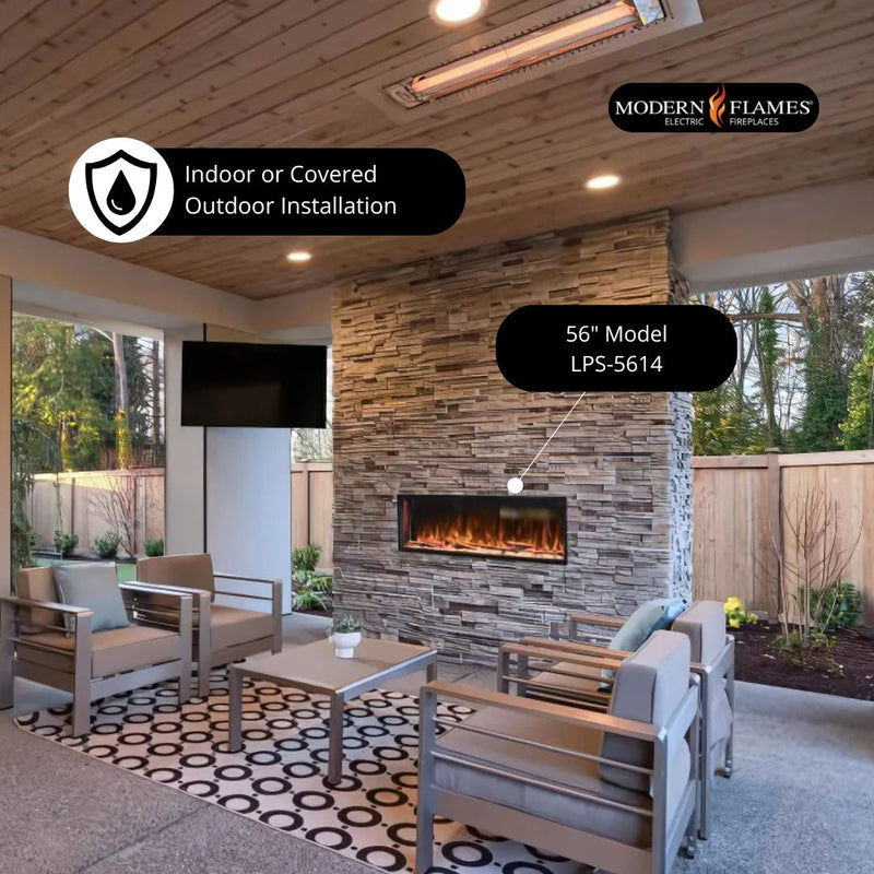 Modern Flames Landscape Pro Slim Smart Electric Fireplace | 44", 56", 68", 80", 96"