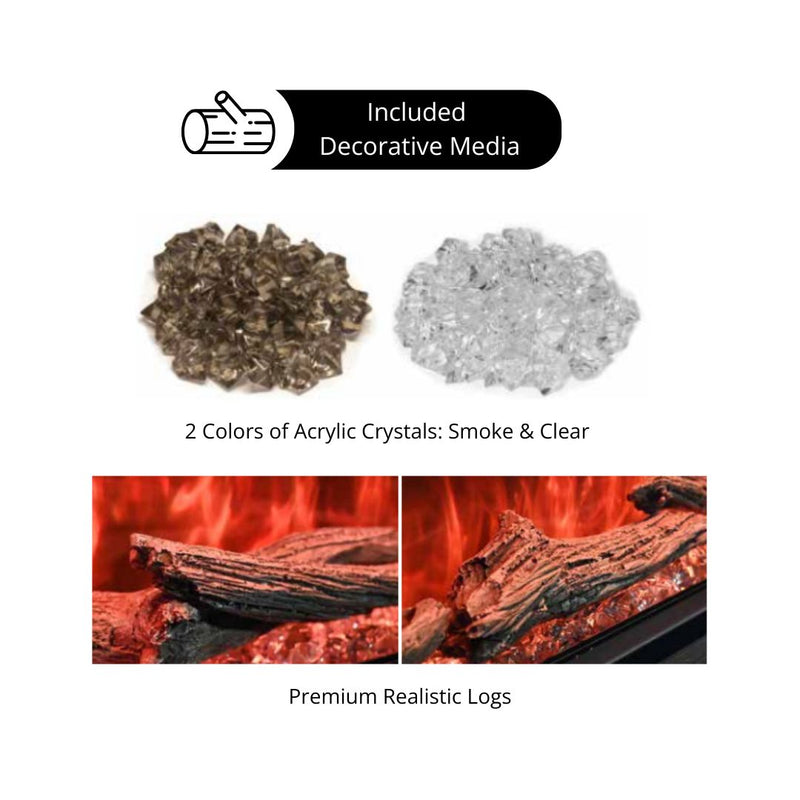 Modern Flames Landscape Pro Slim Smart Electric Fireplace | 44", 56", 68", 80", 96"