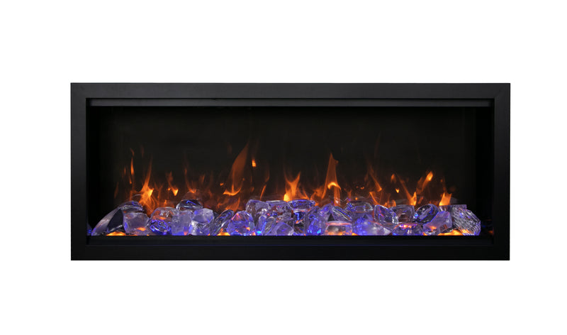 Amantii Symmetry Bespoke Indoor/Outsdoor Built-In Smart Electric Fireplace