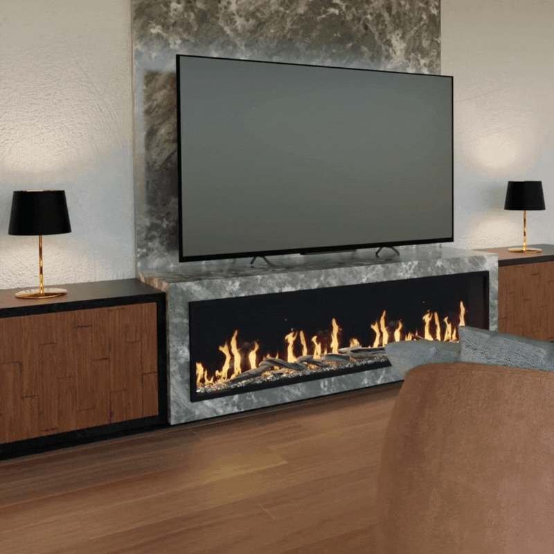 Modern Flames Orion Slim Built-In/Wall Mounted Smart Electric Fireplace