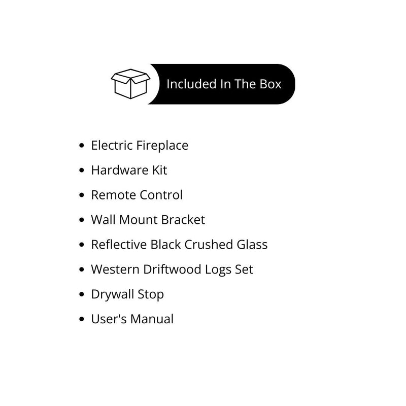 Modern Flames Orion Multi Built-In/Wall Mounted Smart Virtual Electric Fireplace