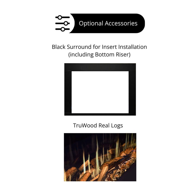 Modern Flames Orion Traditional Built-In Smart Virtual Electric Fireplace with Real Flame Effect