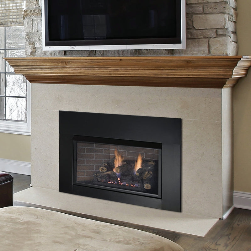 Monessen Solstice 33-Inch Ventless Gas Fireplace Insert with Firebox, Logs & Blower
