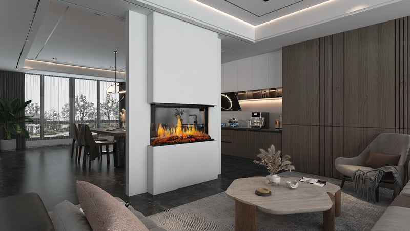Modern Flames Nova Clear 48-Inch See-Through Electric Fireplace (NOVA48-CLR)