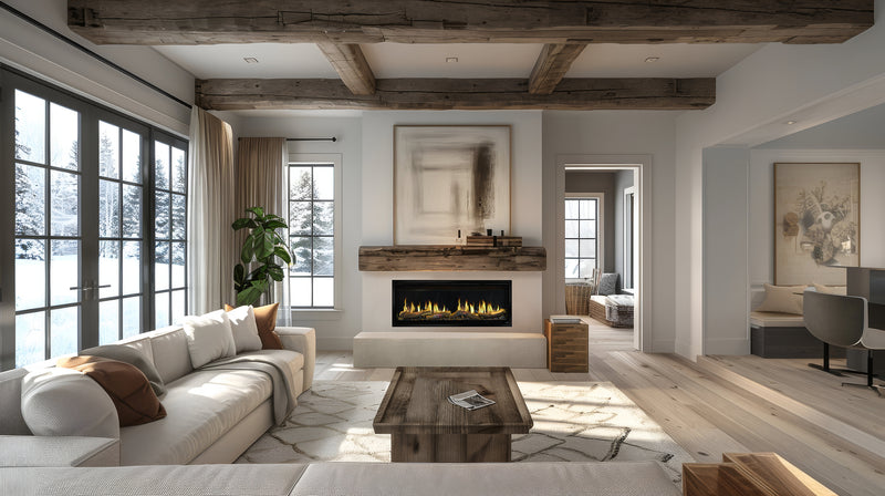 Simplifire Allusion Edge Built-in Linear Electric Fireplace