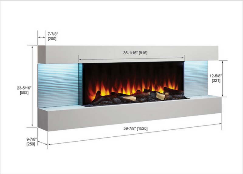 Simplifire Floating Mantel Kit - Required for Format Electric Fireplace