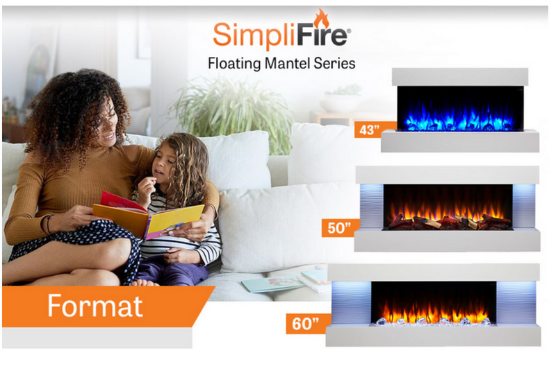 Simplifire Floating Mantel Kit - Required for Format Electric Fireplace