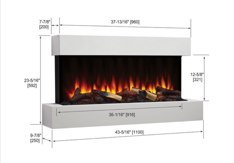 Simplifire Floating Mantel Kit - Required for Format Electric Fireplace