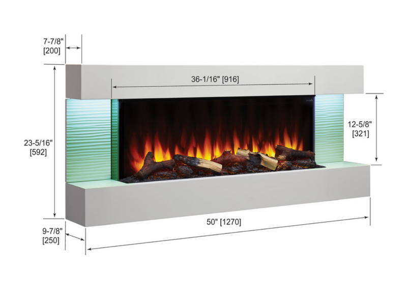 Simplifire Floating Mantel Kit - Required for Format Electric Fireplace