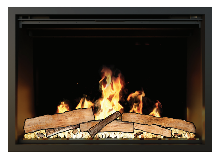 Modern Flames Large TruWood Premium Timber Kit