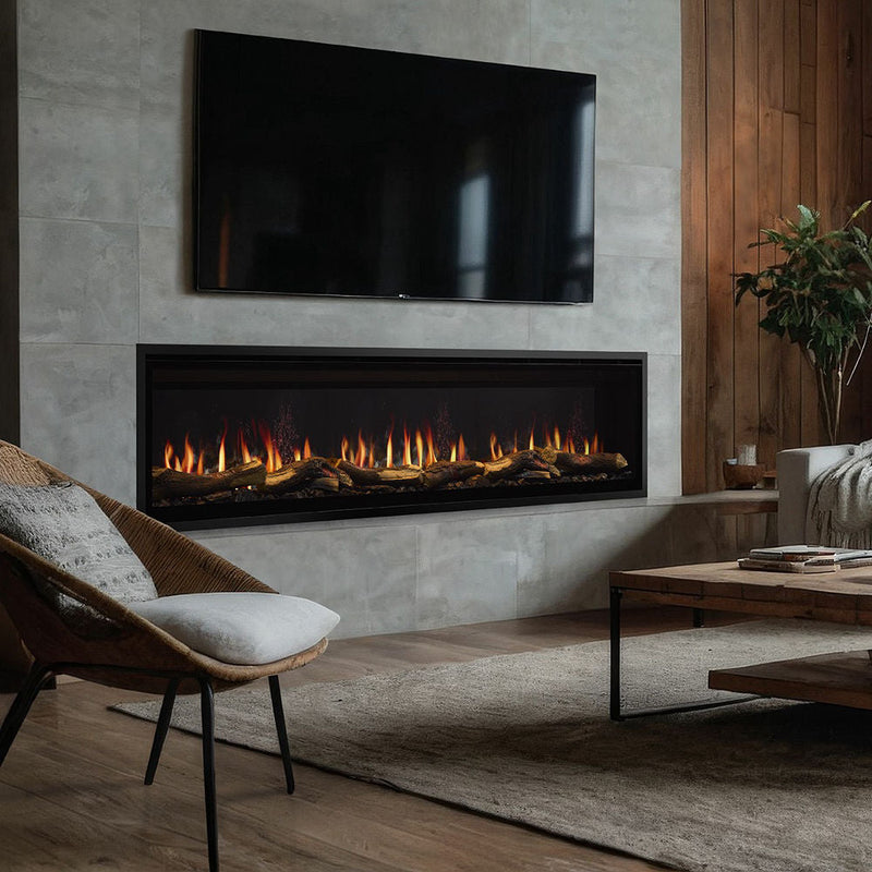 Simplifire Allusion Edge Built-in Linear Electric Fireplace