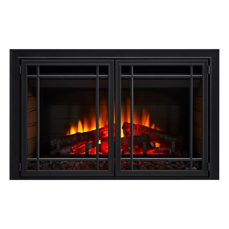 Simplifire Mission Door Front for Traditional Electric Fireplace Insert