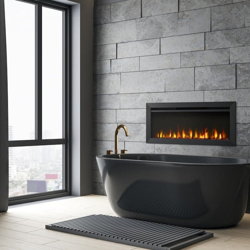 Simplifire Allusion Slim Fully Recessed/Wall-Mounted Electric Fireplace