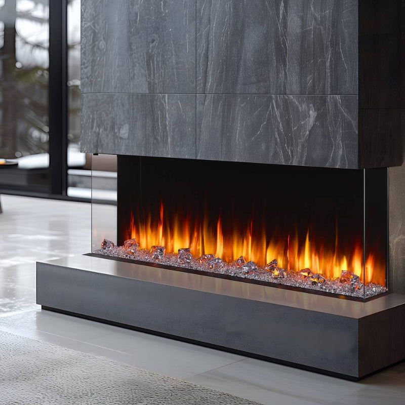 Simplifire Triton 3-Sided Built-in Smart Electric Fireplace