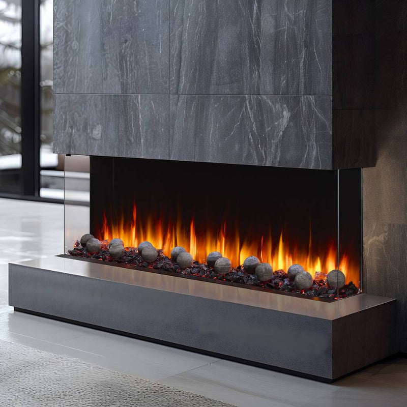 Simplifire Triton 3-Sided Built-in Smart Electric Fireplace