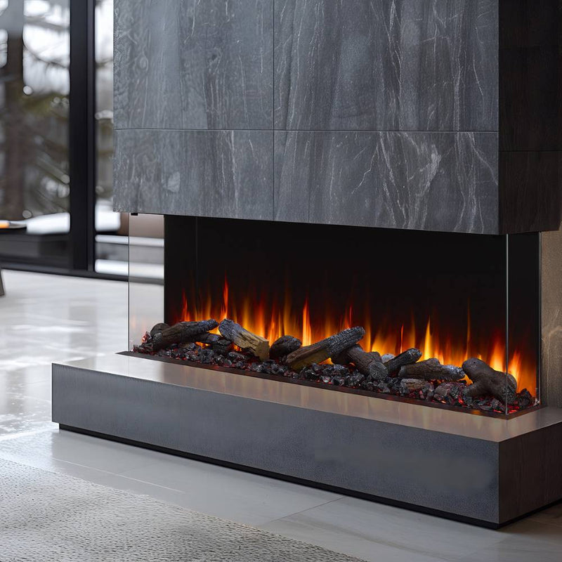 Simplifire Triton 3-Sided Built-in Smart Electric Fireplace