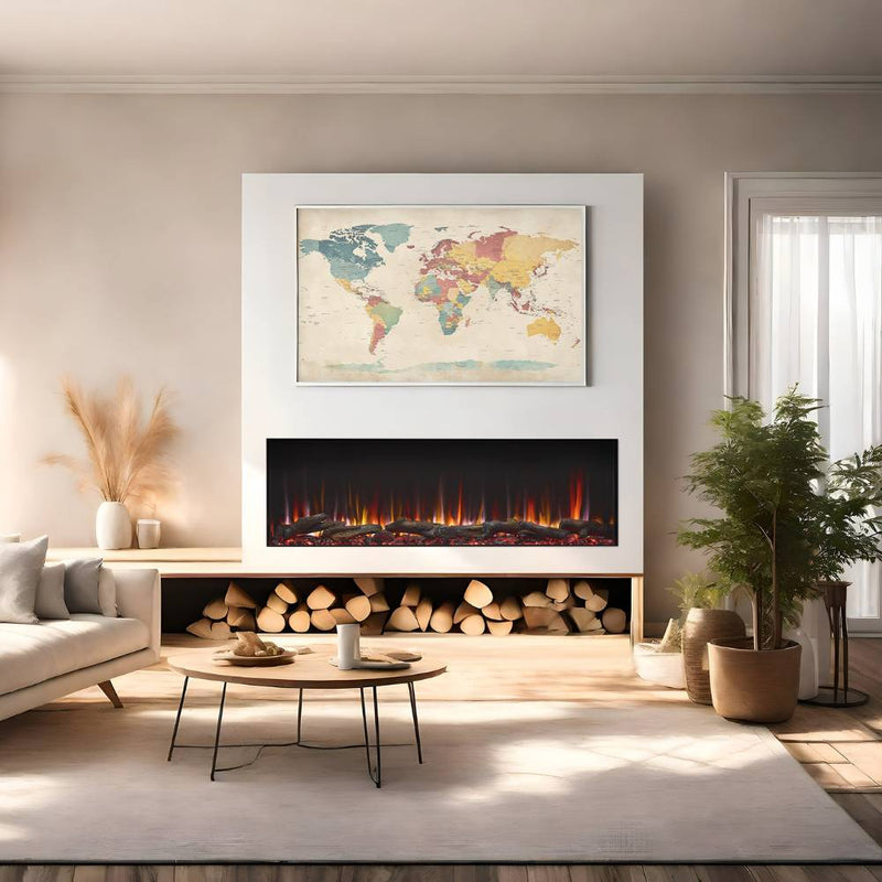 Simplifire Triton 3-Sided Built-in Smart Electric Fireplace