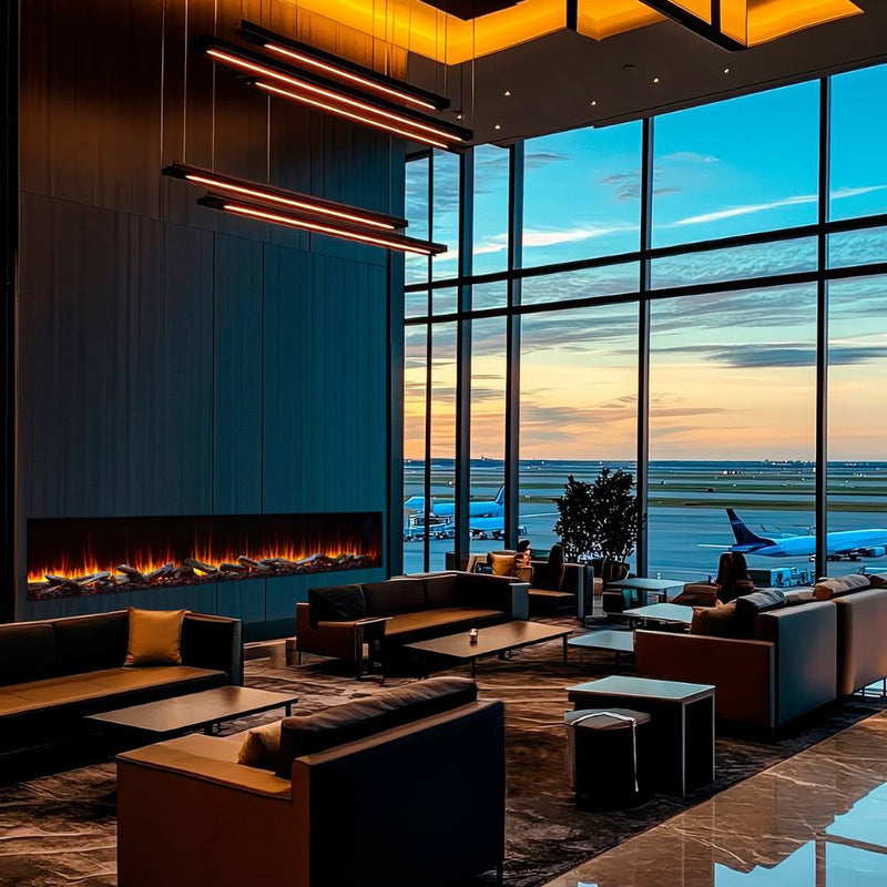 Simplifire Triton 3-Sided Built-in Smart Electric Fireplace