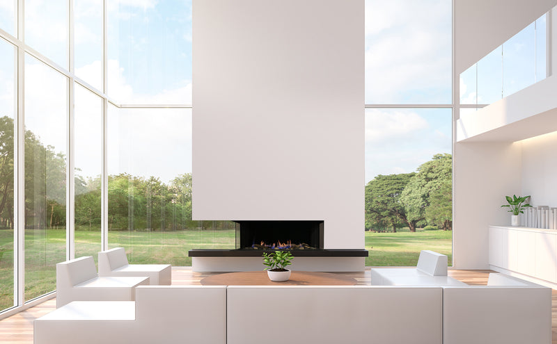 Sierra Flame Toscana 3 Sided Peninsula Gas Fireplace | 38", 48", 58"