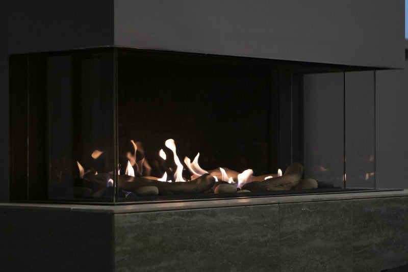 Sierra Flame Toscana 3 Sided Peninsula Gas Fireplace | 38", 48", 58"
