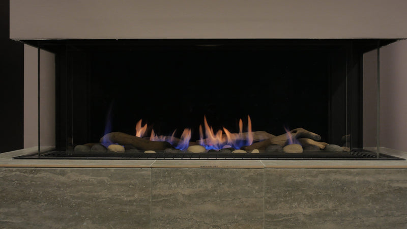 Sierra Flame Toscana 3 Sided Peninsula Gas Fireplace | 38", 48", 58"