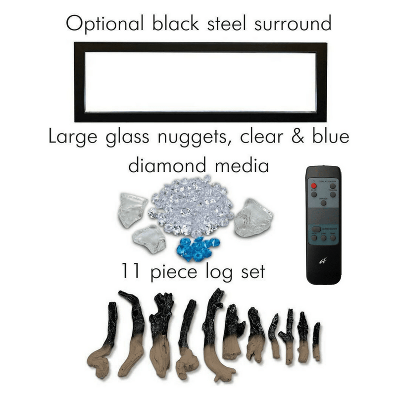 Amantii Panorama DEEP 60-Inch Built-in Indoor/Outdoor Smart Electric Fireplace (BI-60-DEEP)