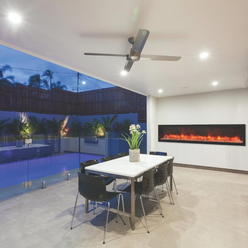 Amantii Panorama DEEP 88" Built-in Indoor/Outdoor Smart Electric Fireplace (BI-88-DEEP)