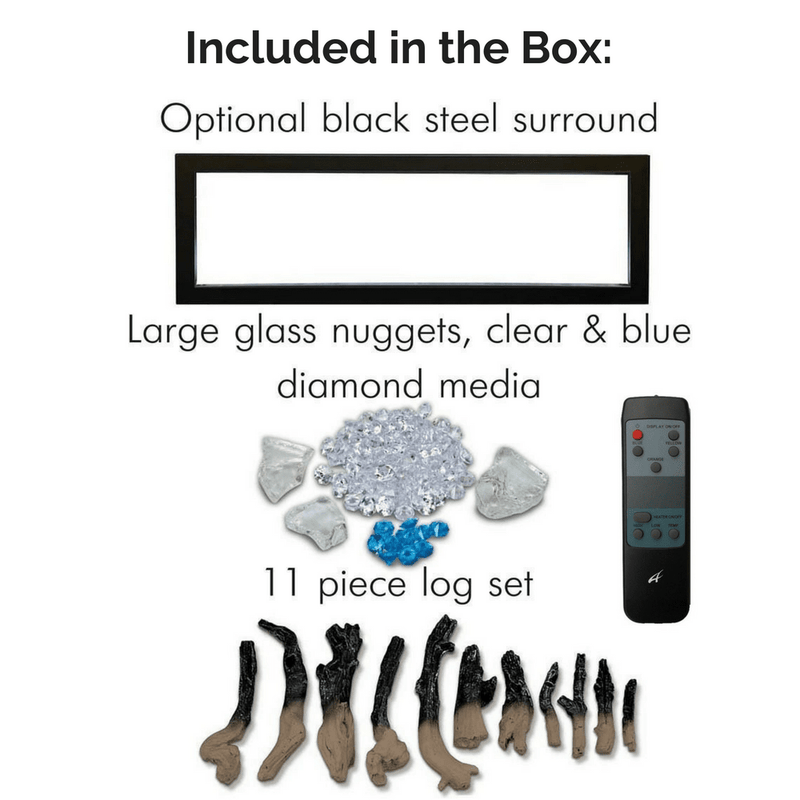 Amantii Panorama DEEP 88" Built-in Indoor/Outdoor Smart Electric Fireplace (BI-88-DEEP)