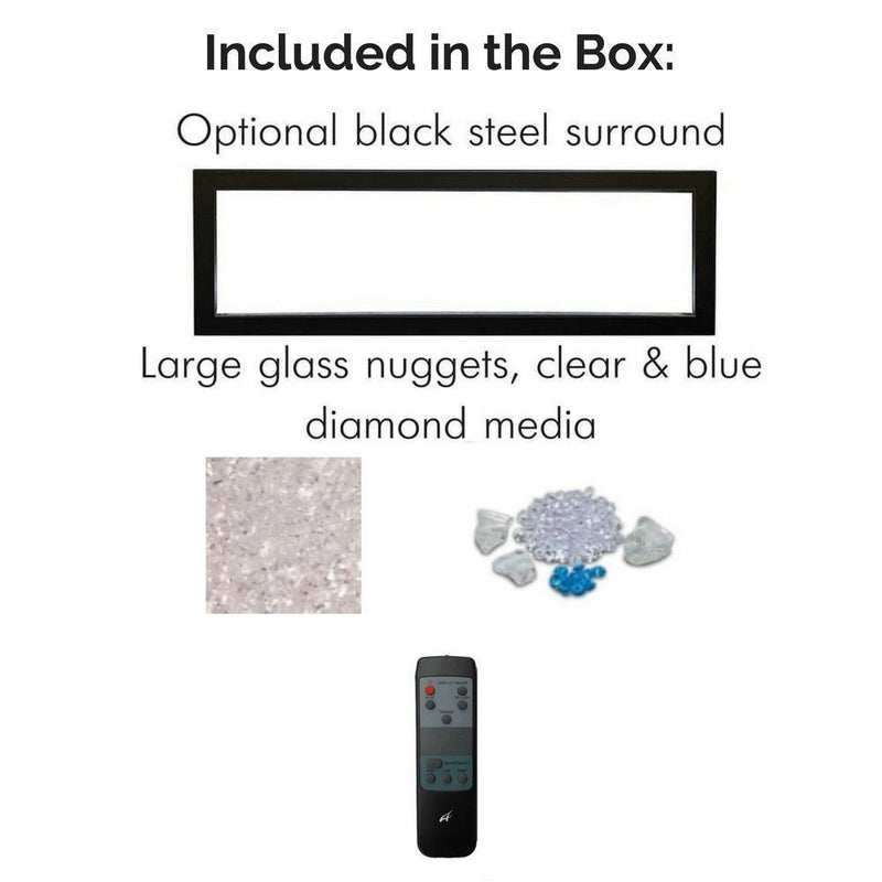 Amantii Panorama SLIM 72-Inch Built-in Indoor/Outdoor Smart Electric Fireplace (BI-72-SLIM)