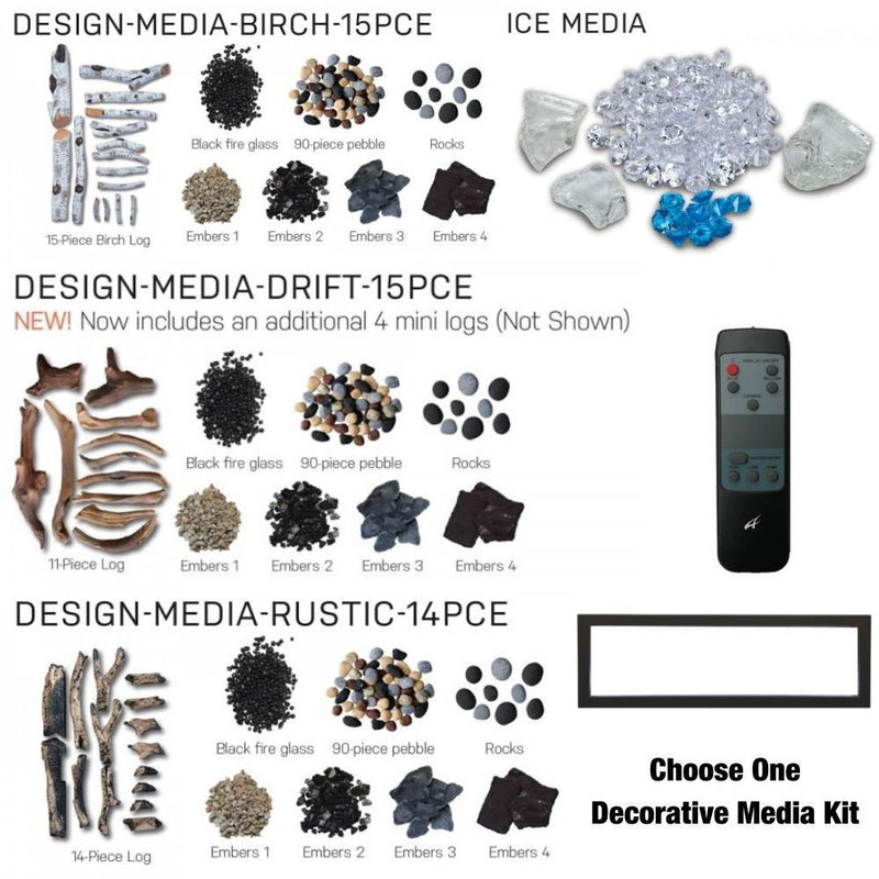 Amantii Panorama XT Lumina 50" Indoor/Outdoor Smart Electric Fireplace