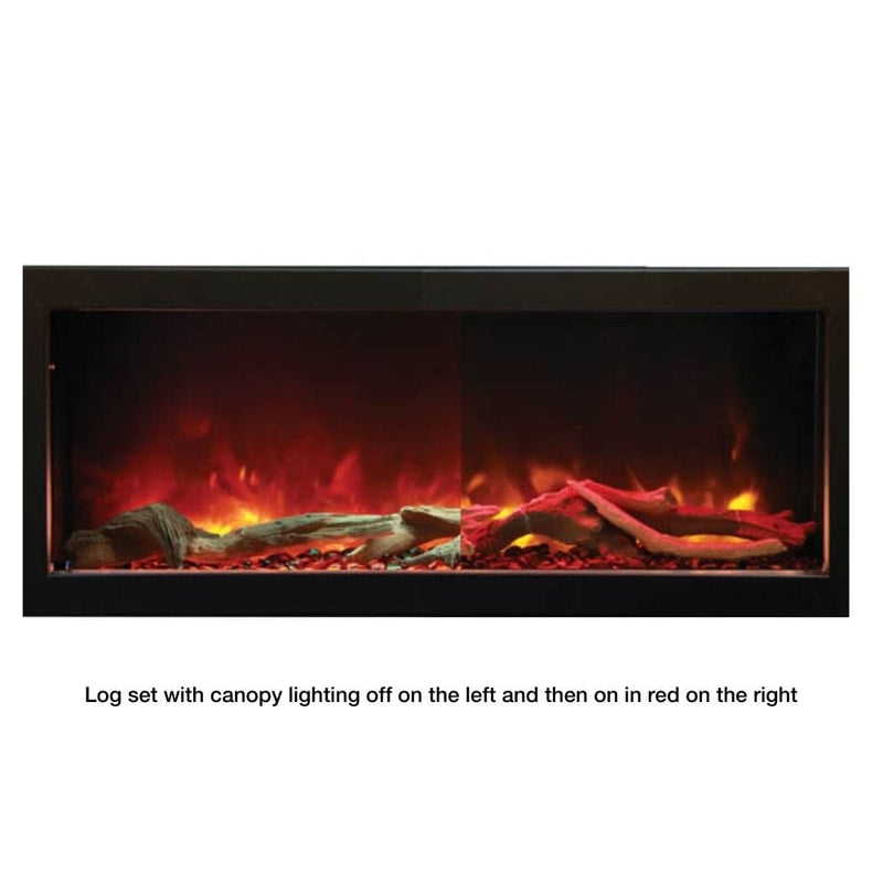 Amantii Panorama DEEP 88" Built-in Indoor/Outdoor Smart Electric Fireplace (BI-88-DEEP)