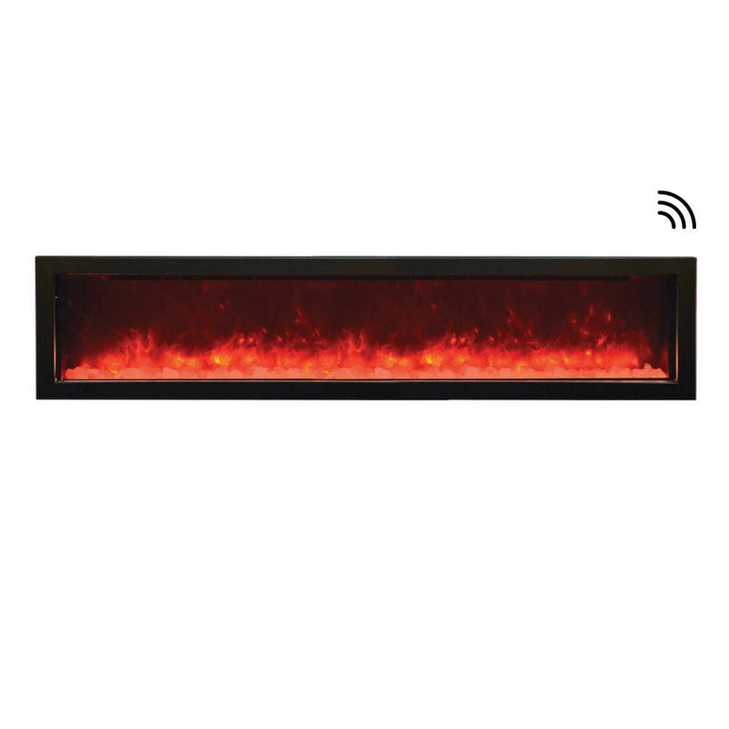 Amantii Panorama SLIM 72-Inch Built-in Indoor/Outdoor Smart Electric Fireplace (BI-72-SLIM)