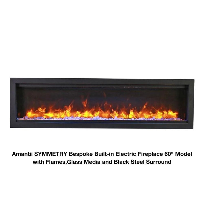 Amantii Symmetry Bespoke 34" - 100" Indoor/Outsdoor Built-In Smart Electric Fireplace