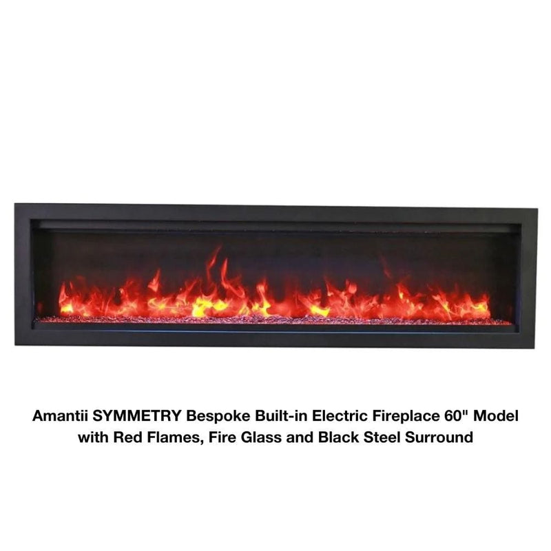 Amantii Symmetry Bespoke 34" - 100" Indoor/Outsdoor Built-In Smart Electric Fireplace