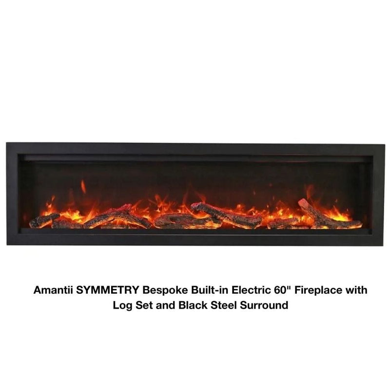 Amantii Symmetry Bespoke 34" - 100" Indoor/Outsdoor Built-In Smart Electric Fireplace