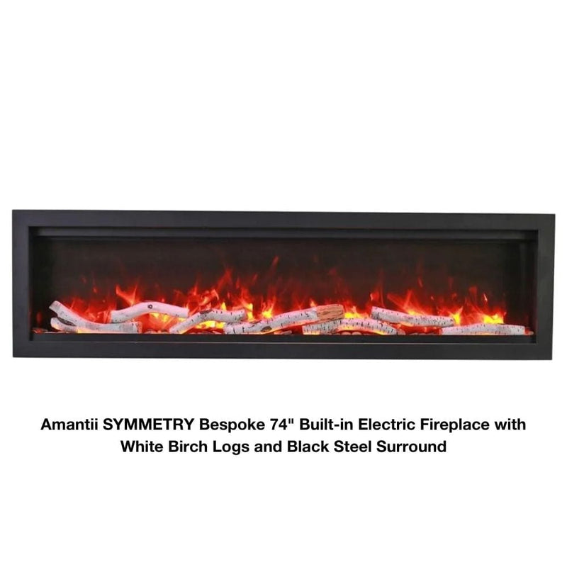 Amantii Symmetry Bespoke 34" - 100" Indoor/Outsdoor Built-In Smart Electric Fireplace